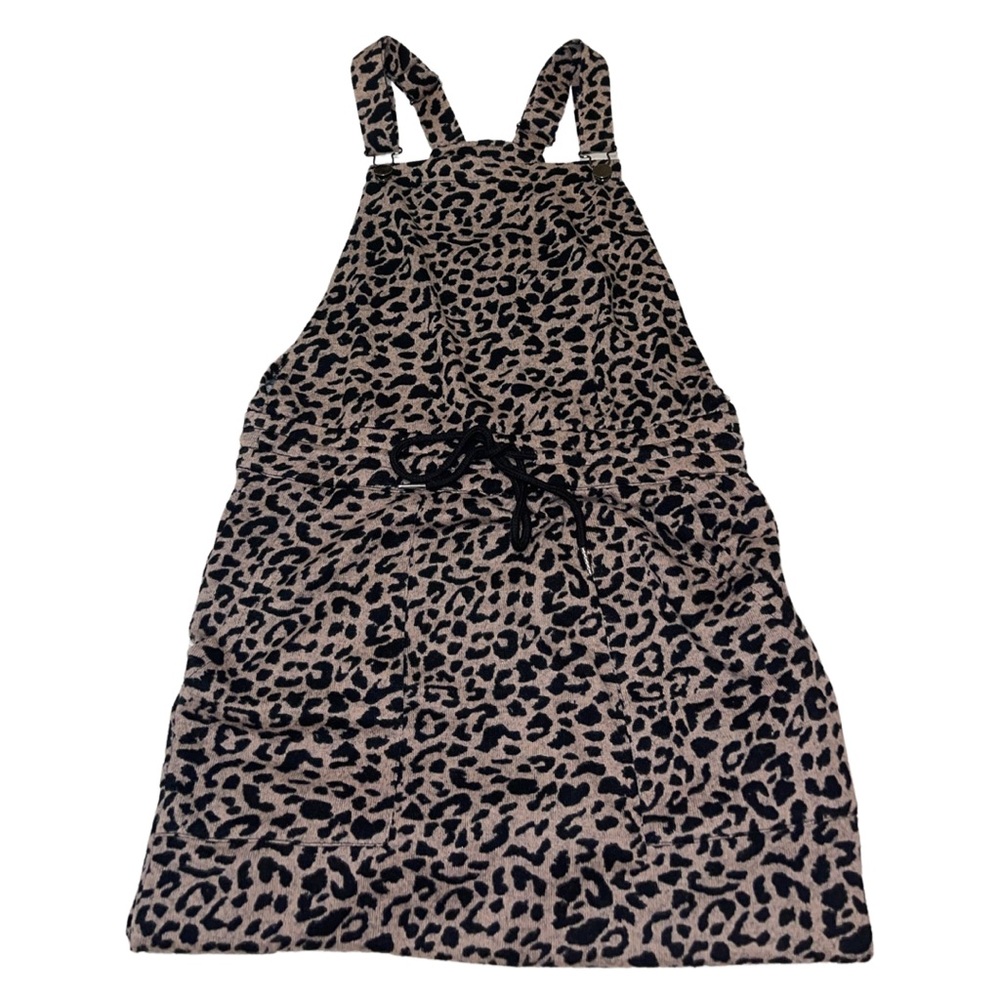 Comfy, Cinched Cheetah Overall Dress